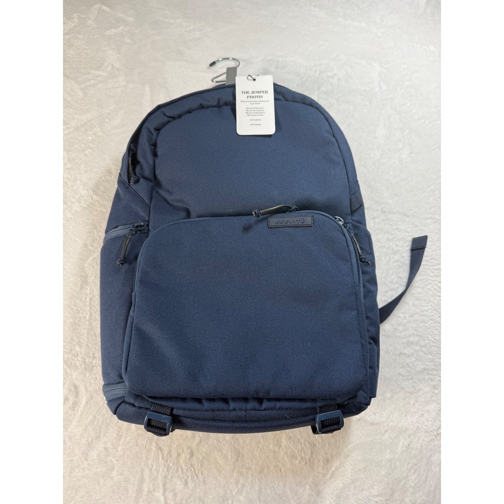 NWT Brevite The Jumper Photo Camera Backpack Navy Blue Laptop Bag JPR-NVY-001